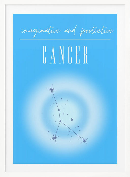 Cancer Zodiac Print Art Framed Art Modern Wall Decor