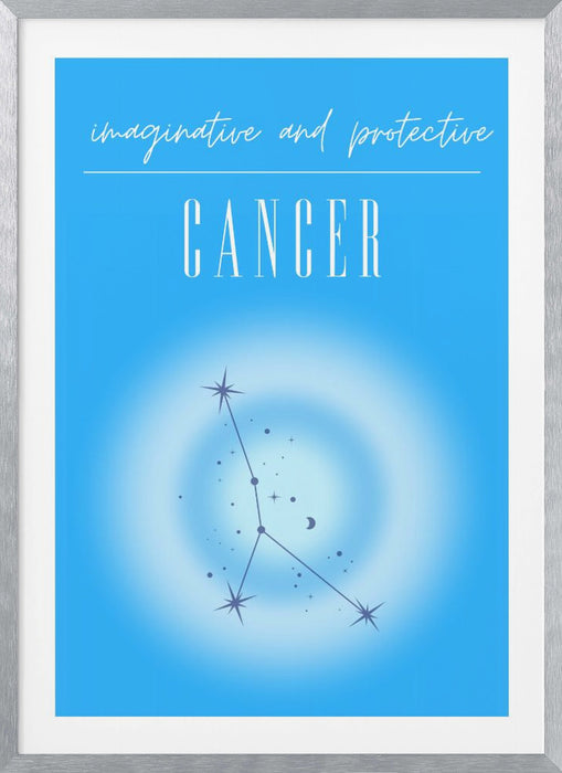 Cancer Zodiac Print Art Framed Art Modern Wall Decor