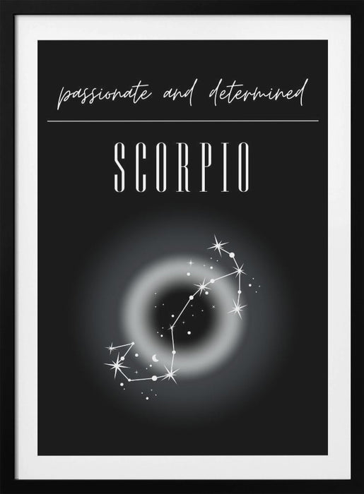 Scorpio Zodiac Print Art Framed Art Modern Wall Decor