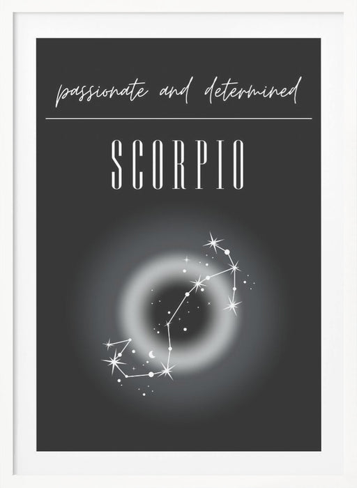 Scorpio Zodiac Print Art Framed Art Modern Wall Decor