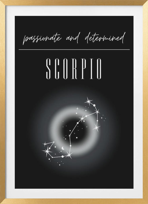 Scorpio Zodiac Print Art Framed Art Modern Wall Decor