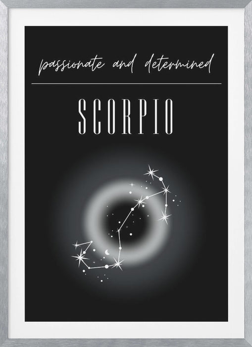 Scorpio Zodiac Print Art Framed Art Modern Wall Decor