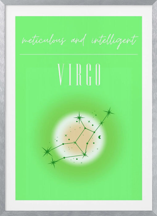 Virgo Zodiac Print Art Framed Art Modern Wall Decor