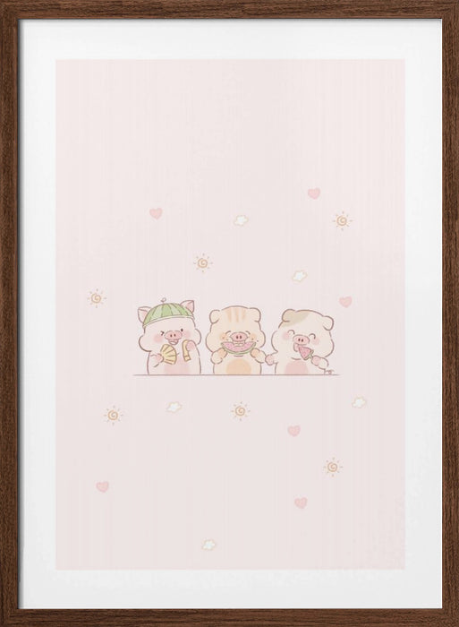 Pig Squad Framed Art Wall Decor