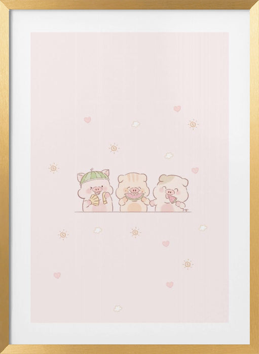 Pig Squad Framed Art Wall Decor