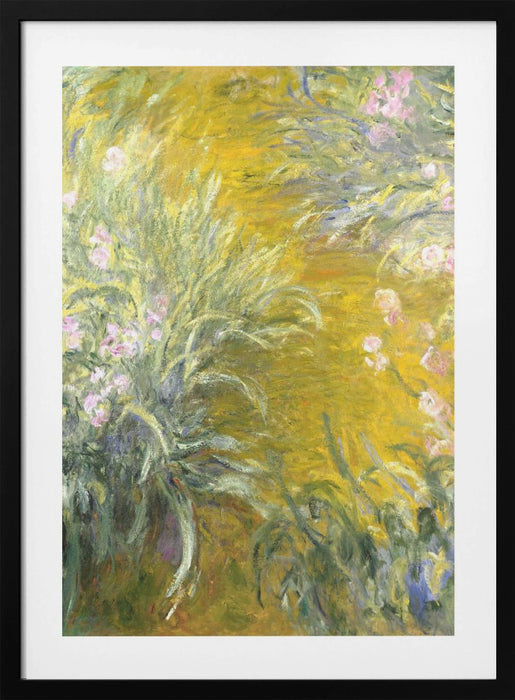 The Path through the Irises Framed Art Modern Wall Decor