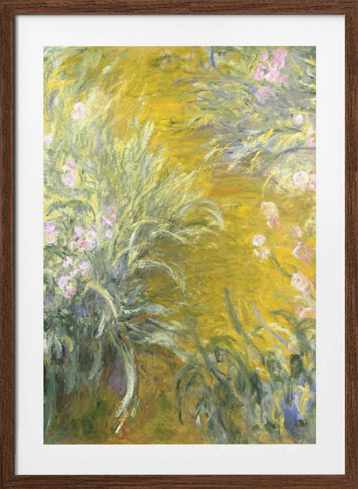 The Path through the Irises Framed Art Modern Wall Decor