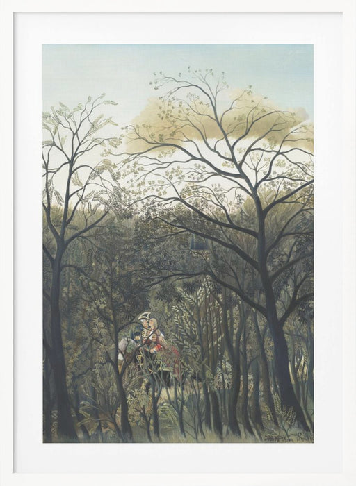 Rendezvous In The Forest Framed Art Modern Wall Decor