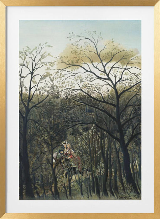 Rendezvous In The Forest Framed Art Modern Wall Decor