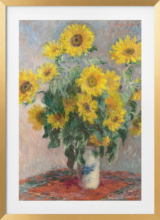 Bouquet Of Sunflowers Framed Art Wall Decor