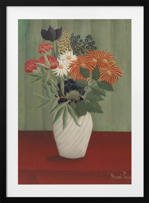 Bouquet De Fleurs Framed Art Modern Wall Decor