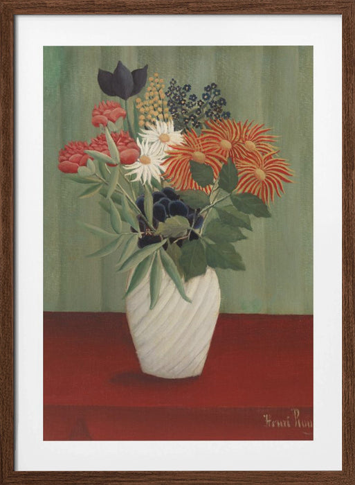 Bouquet De Fleurs Framed Art Modern Wall Decor