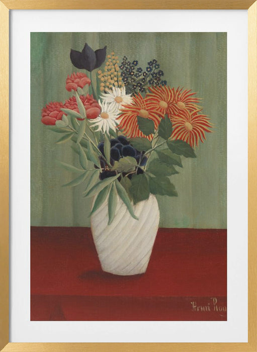 Bouquet De Fleurs Framed Art Modern Wall Decor