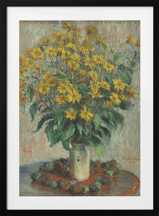 Jerusalem Artichoke Flowers Framed Art Wall Decor