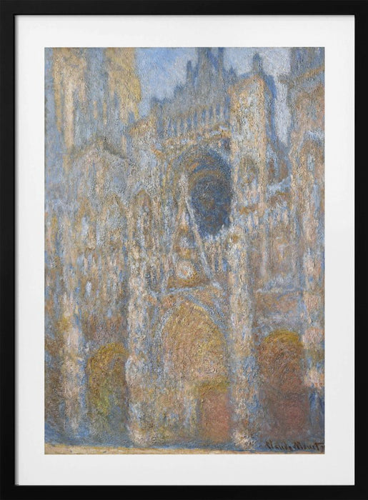 Rouen Cathedral - The Facade in Sunlight Framed Art Wall Decor