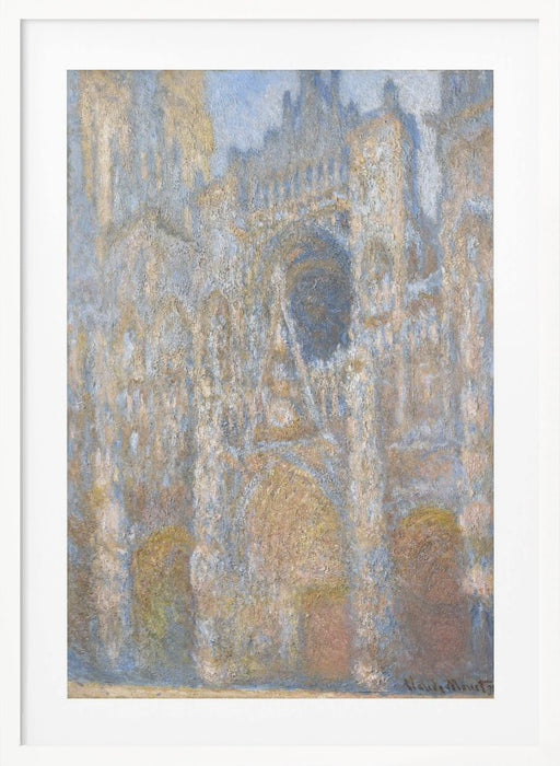 Rouen Cathedral - The Facade in Sunlight Framed Art Wall Decor