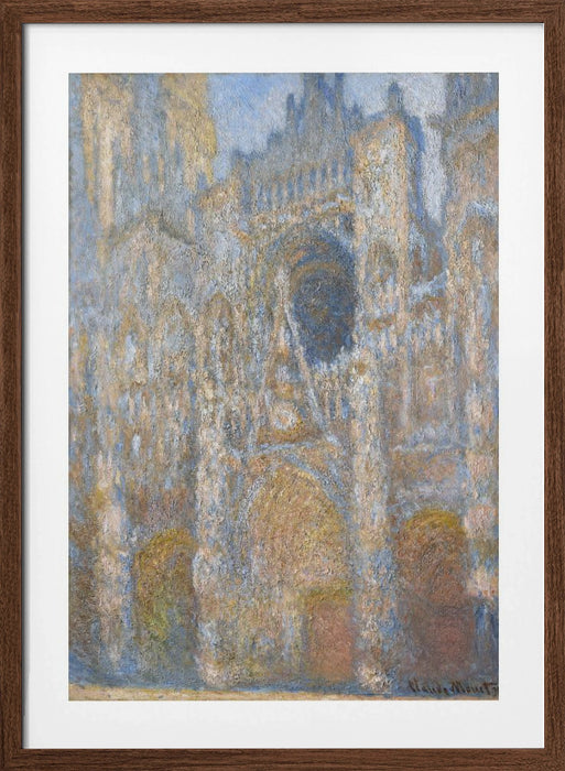 Rouen Cathedral - The Facade in Sunlight Framed Art Wall Decor