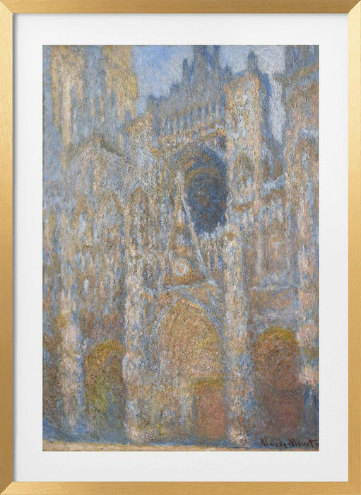 Rouen Cathedral - The Facade in Sunlight Framed Art Wall Decor