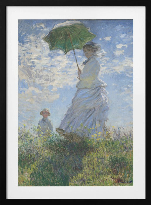 Women With Parasol Framed Art Wall Decor