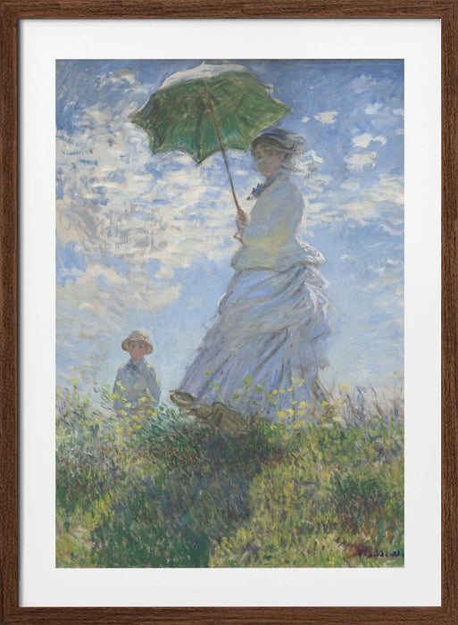 Women With Parasol Framed Art Wall Decor