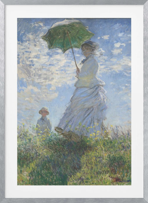 Women With Parasol Framed Art Wall Decor