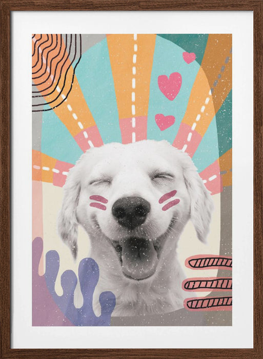 Inspired Dog Framed Art Wall Decor