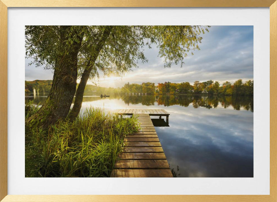 Good Morning Jetty Landscape Framed Art