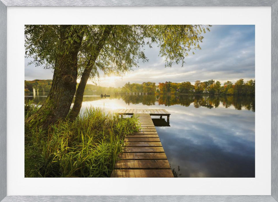 Good Morning Jetty Landscape Framed Art