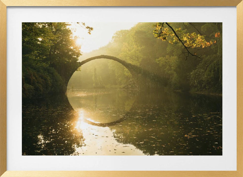 Golden Circle Landscape Framed Art