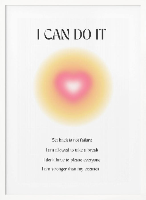 Motivational Aura Poster Framed Art Modern Wall Decor