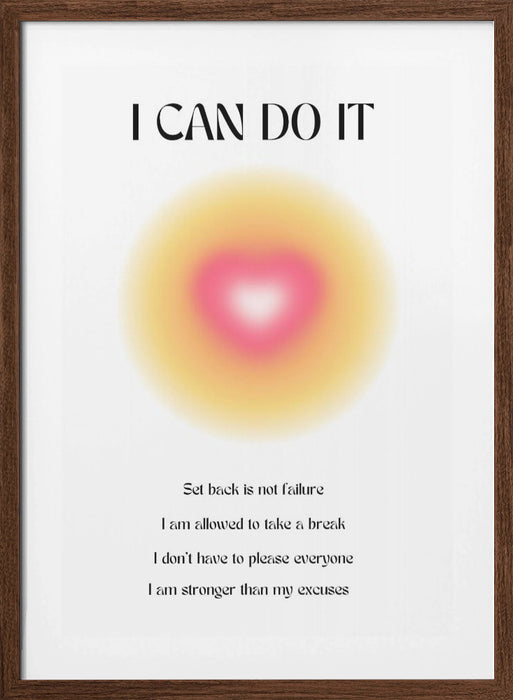 Motivational Aura Poster Framed Art Modern Wall Decor