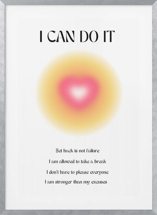 Motivational Aura Poster Framed Art Modern Wall Decor