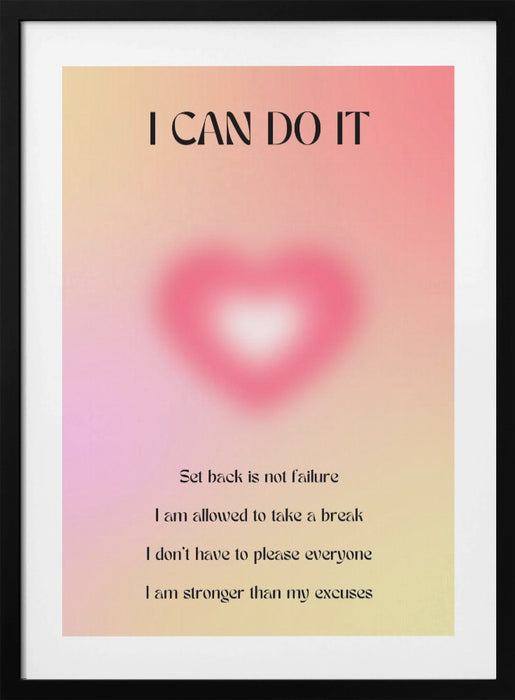 Motivational Aura Poster Framed Art Wall Decor