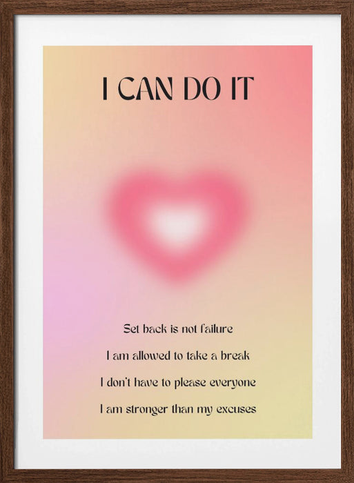 Motivational Aura Poster Framed Art Wall Decor