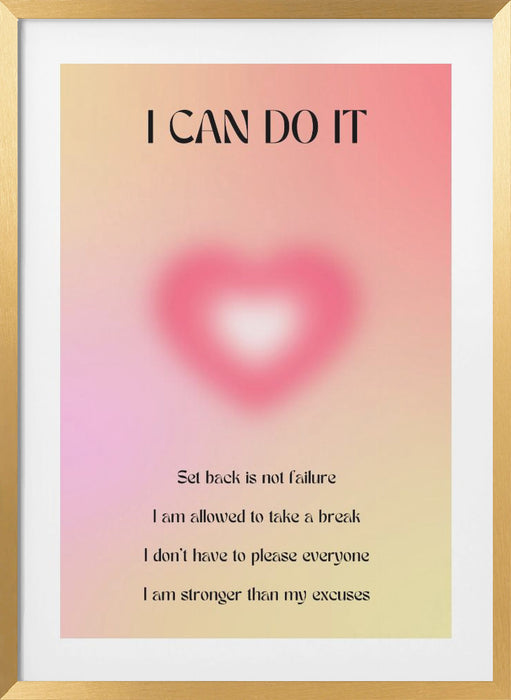 Motivational Aura Poster Framed Art Wall Decor