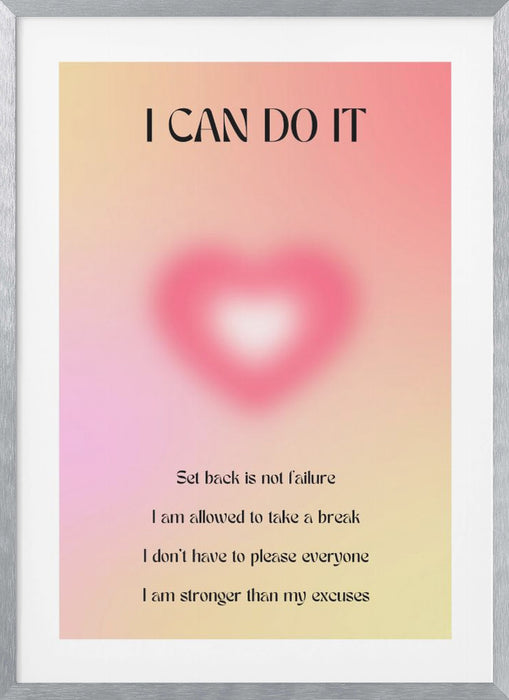 Motivational Aura Poster Framed Art Wall Decor