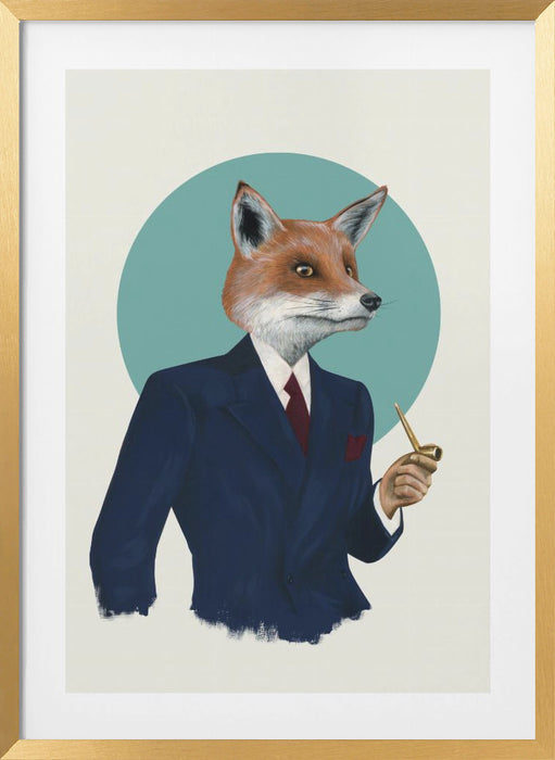 Mr Fox Framed Art Wall Decor