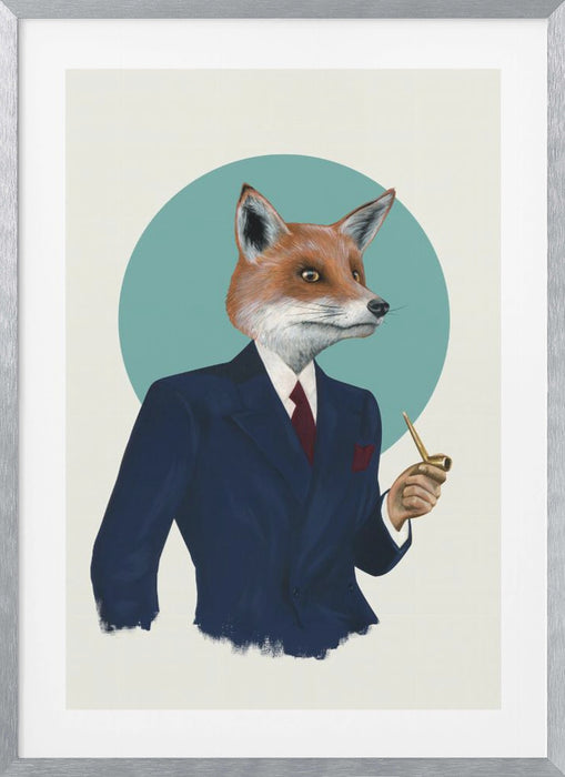 Mr Fox Framed Art Wall Decor