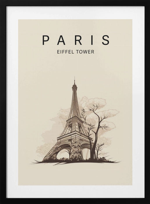 Paris Eiffel Tower Framed Art Wall Decor