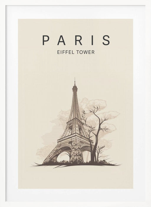 Paris Eiffel Tower Framed Art Wall Decor