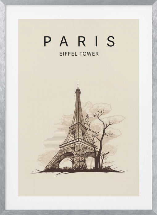 Paris Eiffel Tower Framed Art Wall Decor