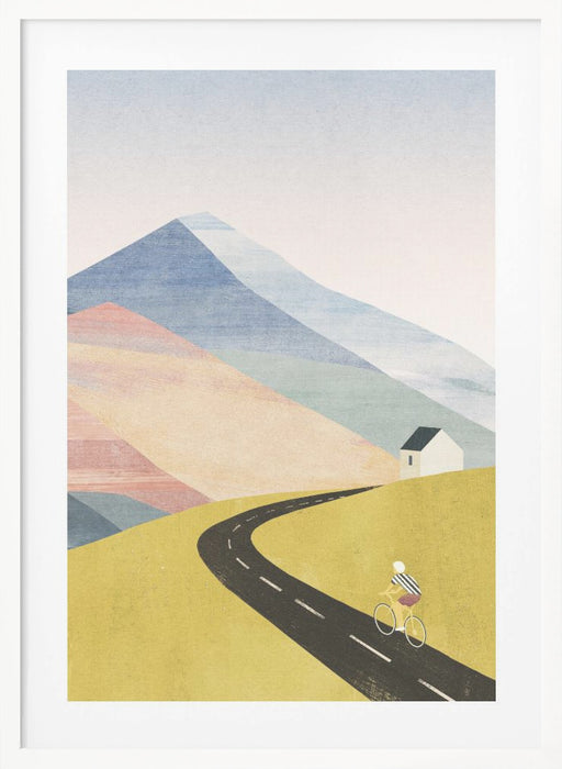 Cycling Home Framed Art Modern Wall Decor