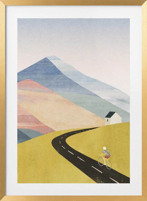 Cycling Home Framed Art Modern Wall Decor