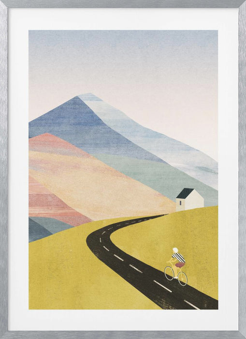 Cycling Home Framed Art Modern Wall Decor