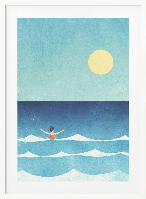 Sea Swim ii Framed Art Modern Wall Decor