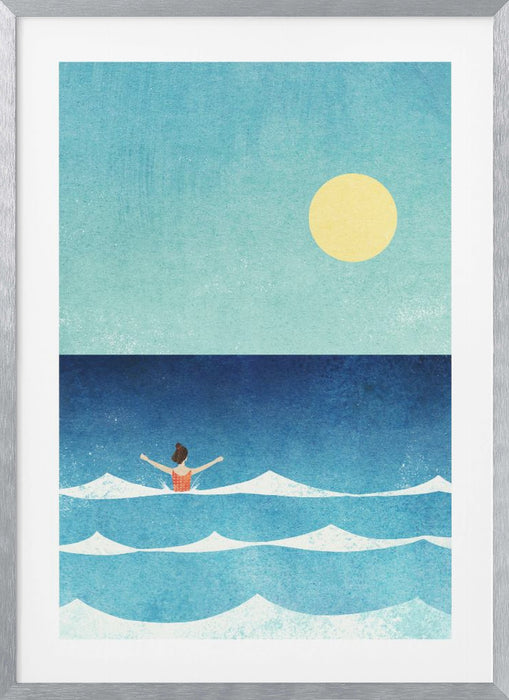 Sea Swim ii Framed Art Modern Wall Decor