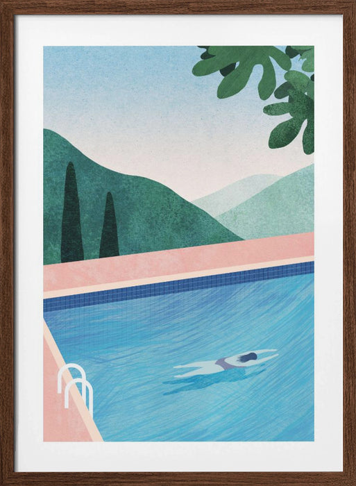 Swimming Pool ii Framed Art Modern Wall Decor