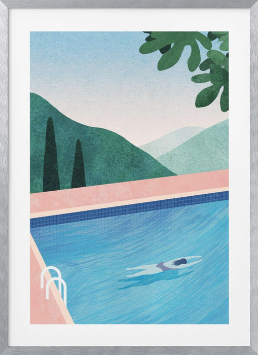 Swimming Pool ii Framed Art Modern Wall Decor