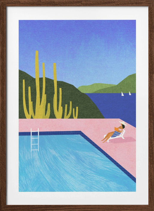 Swimming Pool Framed Art Modern Wall Decor