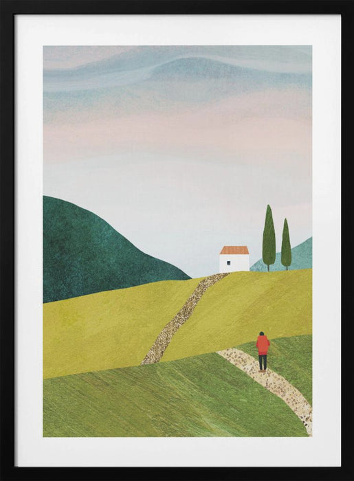 Walking Home Framed Art Modern Wall Decor